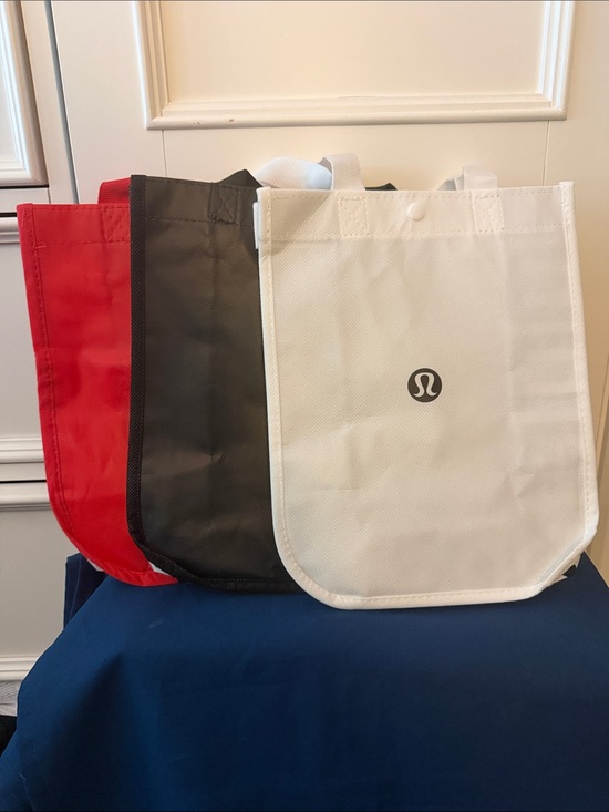 lululemon athletica Handbags - lululemon athletica shopper totes :White , Red and Black  withLogo
